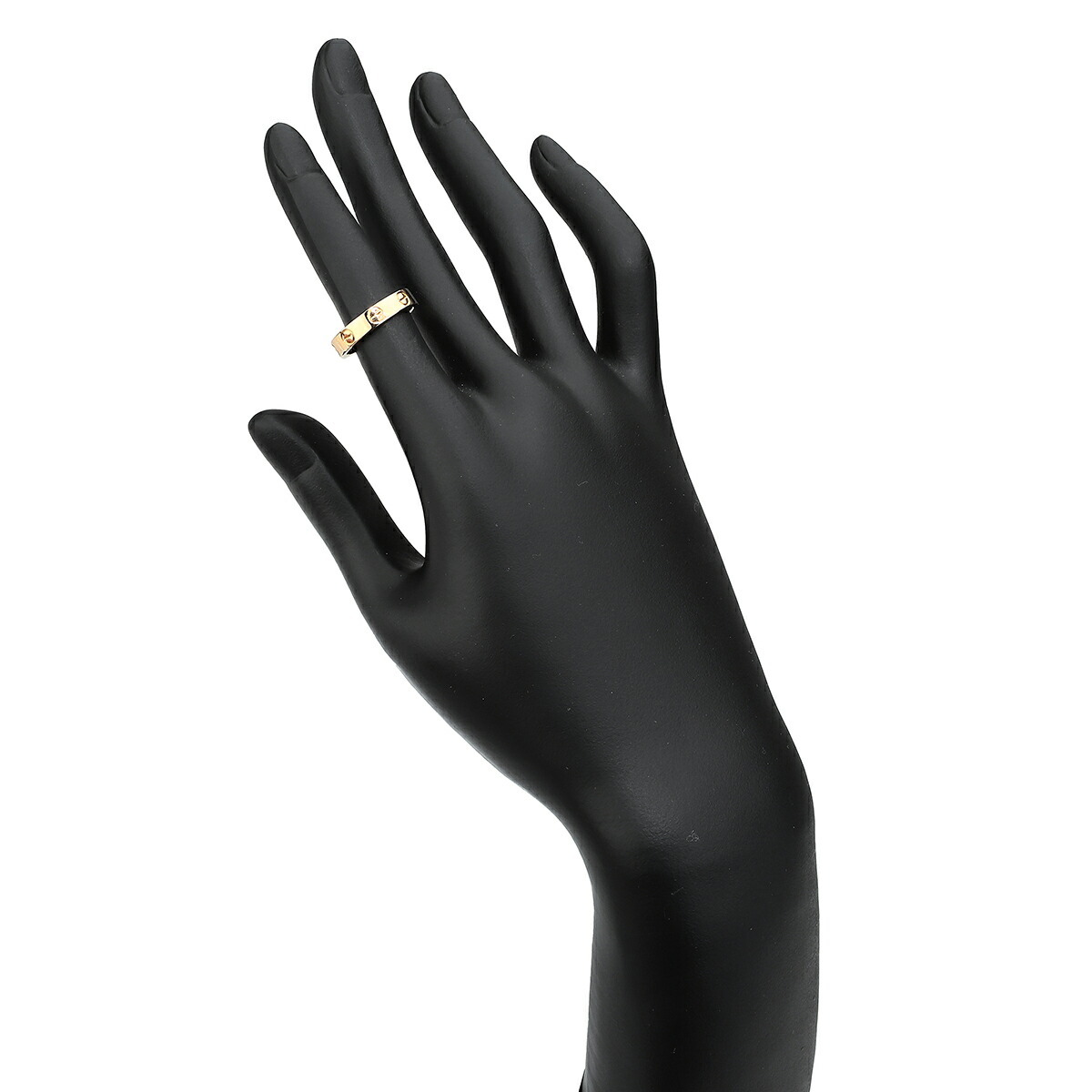 カルティエ ミニラブ リング 指輪 K18 7號 Cartier 中古 プレラブド 返品OK