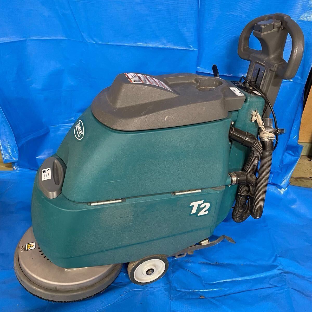 【動作良好】テナントカンパニー バッテリー駆動式スクラバー 歩行型クリーナー TENNANT T2 清掃機器　清掃道具　掃除機　2014 業務用品④