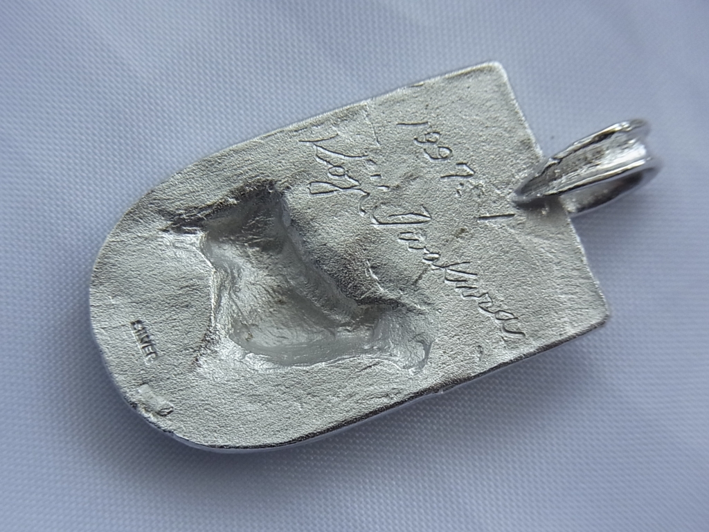 KOJI IWAKURA 岩倉康二 牛と蝶 シルバーネックレス 1997.1 KOJI IWAKURA 岩倉康二 牛と蝶 シルバーネックレス 1997.1