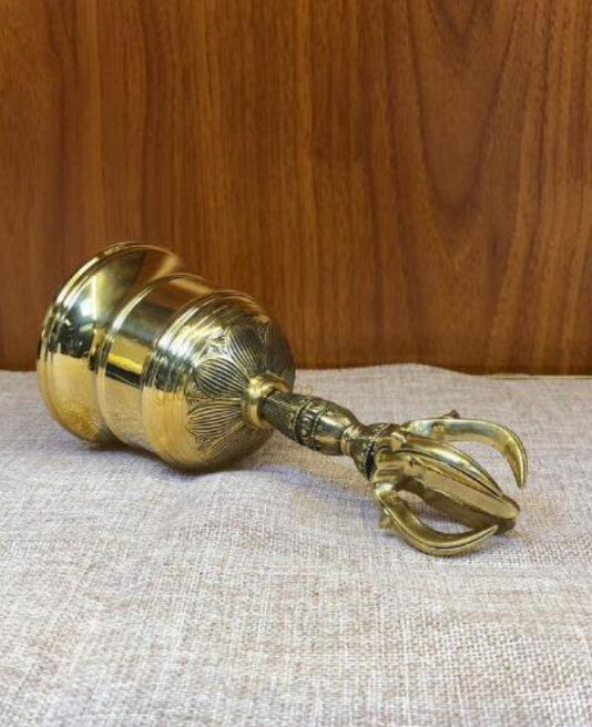 高品質「密教法具」真言宗 佳品 手作り 仏教 法具 真鍮製 金剛鈴 高品質「密教法具」真言宗 佳品 手作り 仏教 法具 真鍮製 金剛鈴