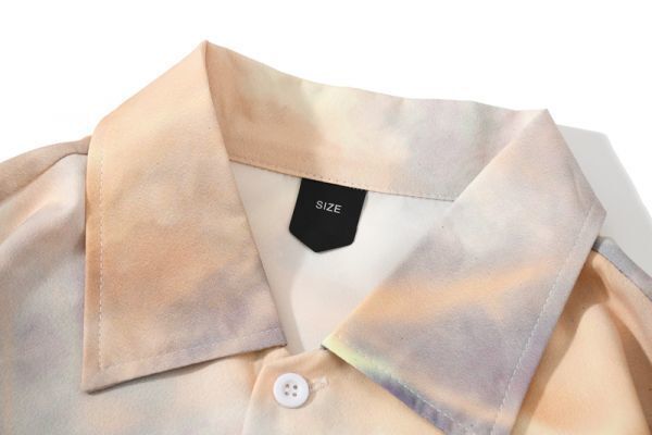 新品◆長袖 メンズ シャツ プリントDJ834_画像3