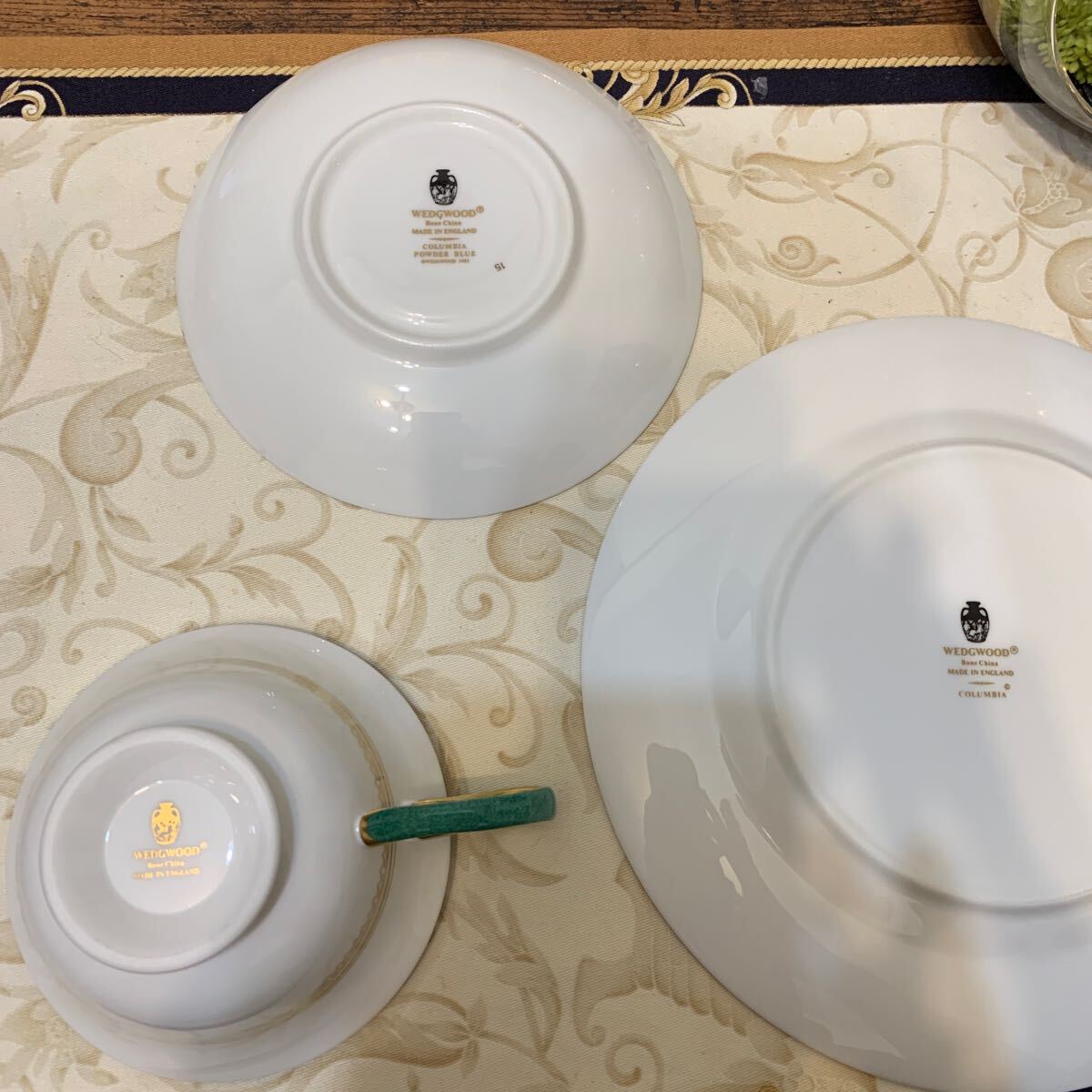 未使用 ウェッジウッド コロンビア パウダー グリーン ティー 未使用 ウェッジウッド コロンビア パウダー グリーン ティー