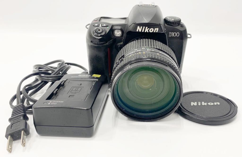 【通電確認済み】Nikon ニコン D100 ボディ レンズ nikkor 24-120mm 3.3-5.6 