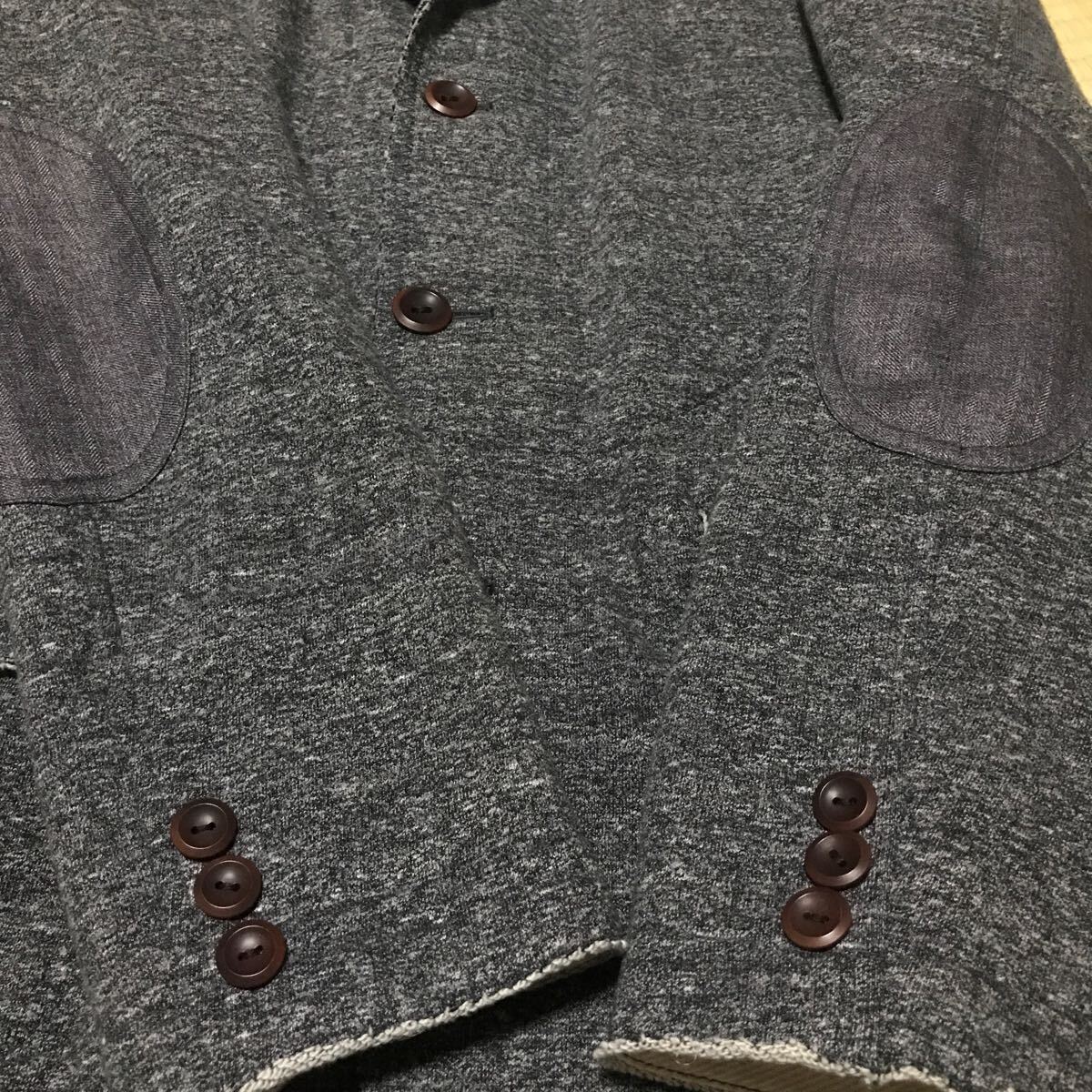 美品　JUNYA WATANABE MAN ロング　ジャケット　スウェット　コート　コムデギャルソン　17SS パリコレクション　グレー 上著　綿100% M