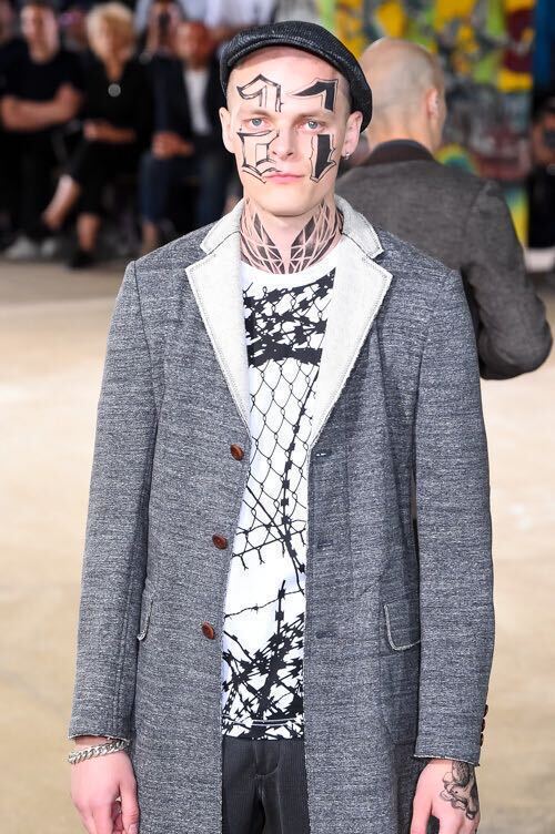 美品　JUNYA WATANABE MAN ロング　ジャケット　スウェット　コート　コムデギャルソン　17SS パリコレクション　グレー 上著　綿100% M