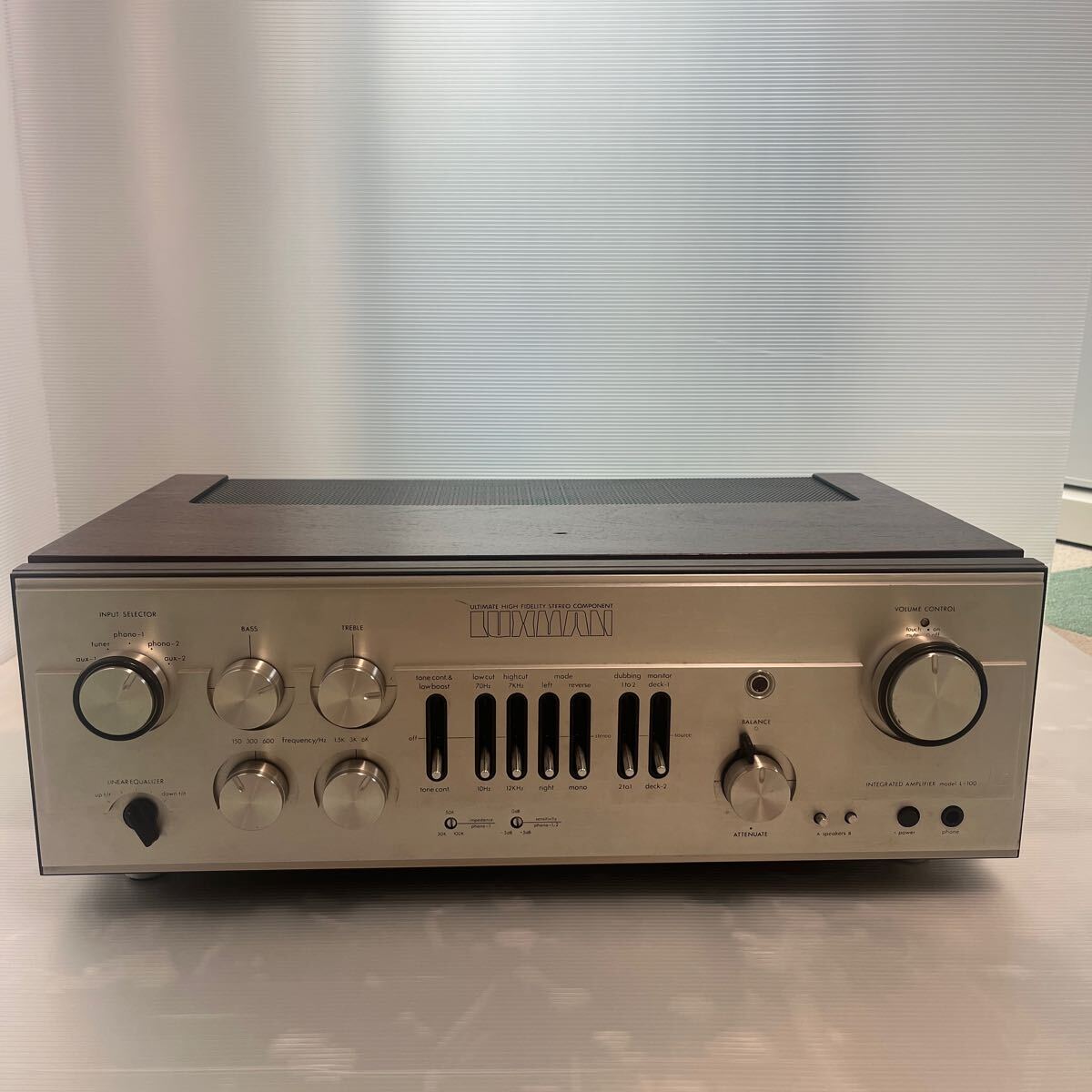 LUXMAN ラックスマン L-100 プリメインアンプ 現状品