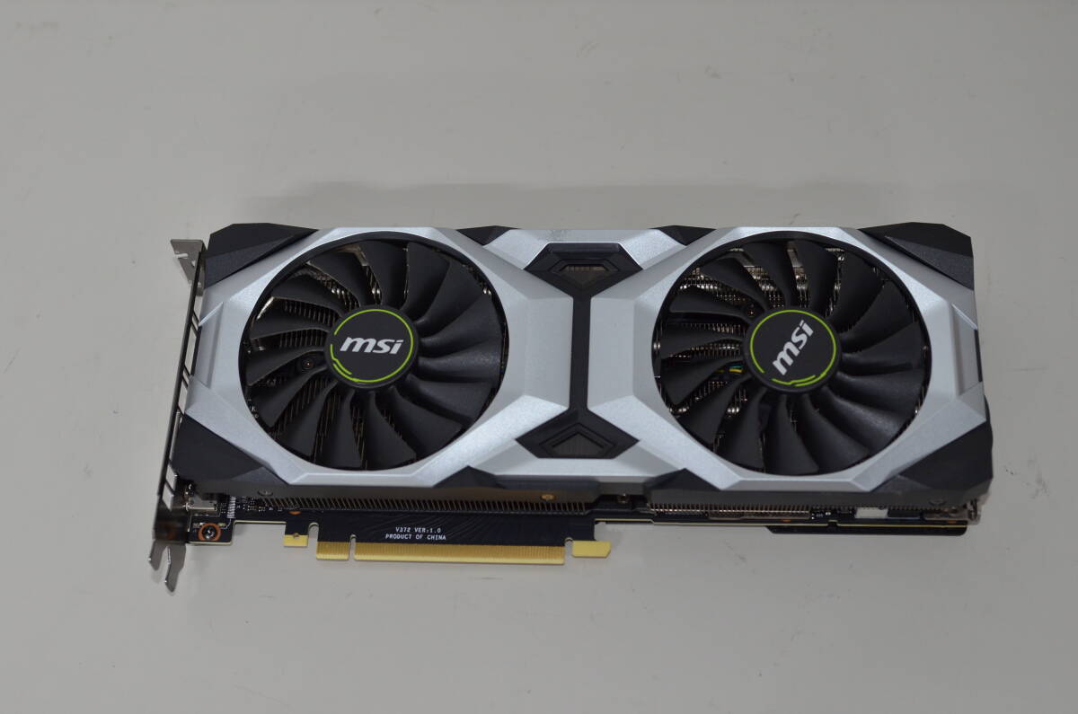 良品 MSI GeForce RTX 2080 VENTUS 8G グラフィックカード確認済(PCI 
