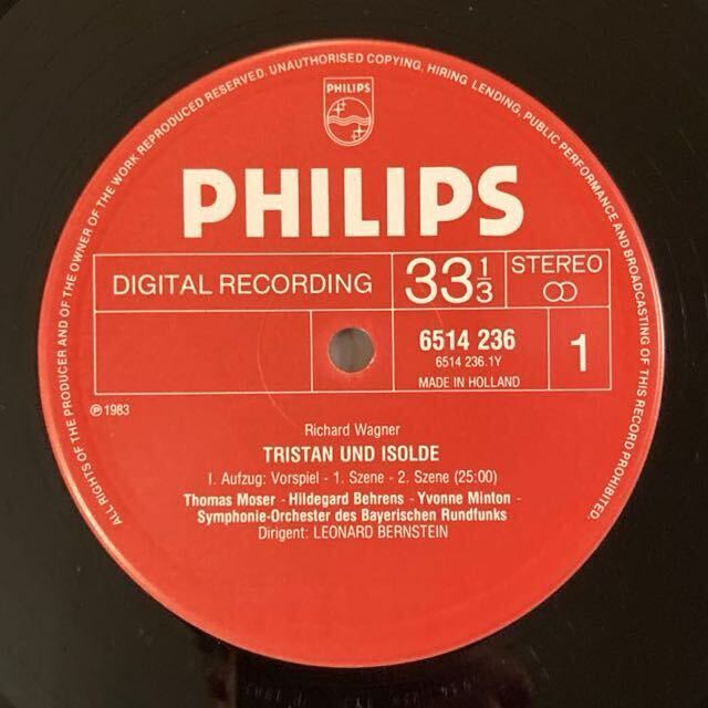 蘭 Phlips レナード・バーンスタイン / ワーグナー : 楽劇 「トリスタンとイゾルデ」 5LP 6514 236~240_画像4