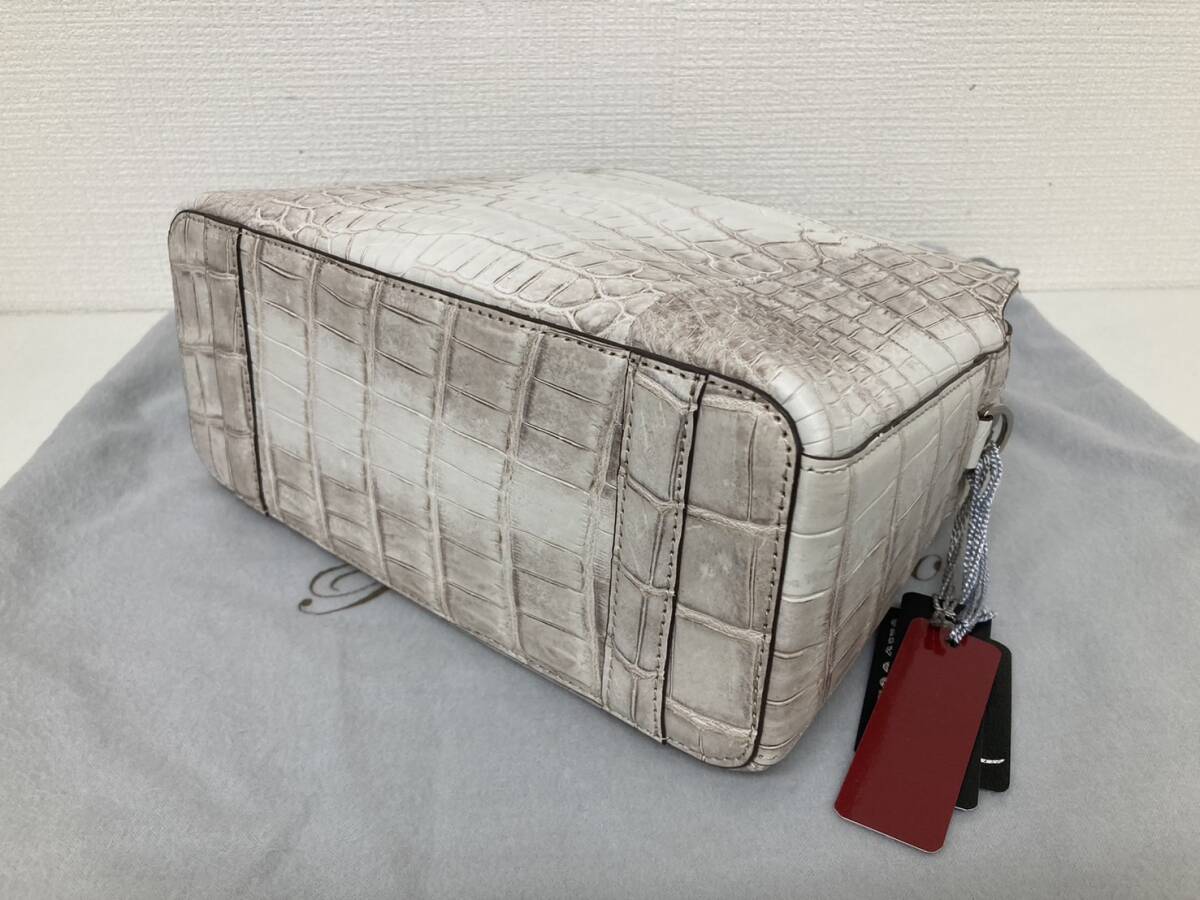 〈未使用〉PELLEY LUSSO ヒマラヤクロコダイル 2way バッグ 未使用品 タグ付き Pelley Lusso ヒマラヤクロコダイル バッグ