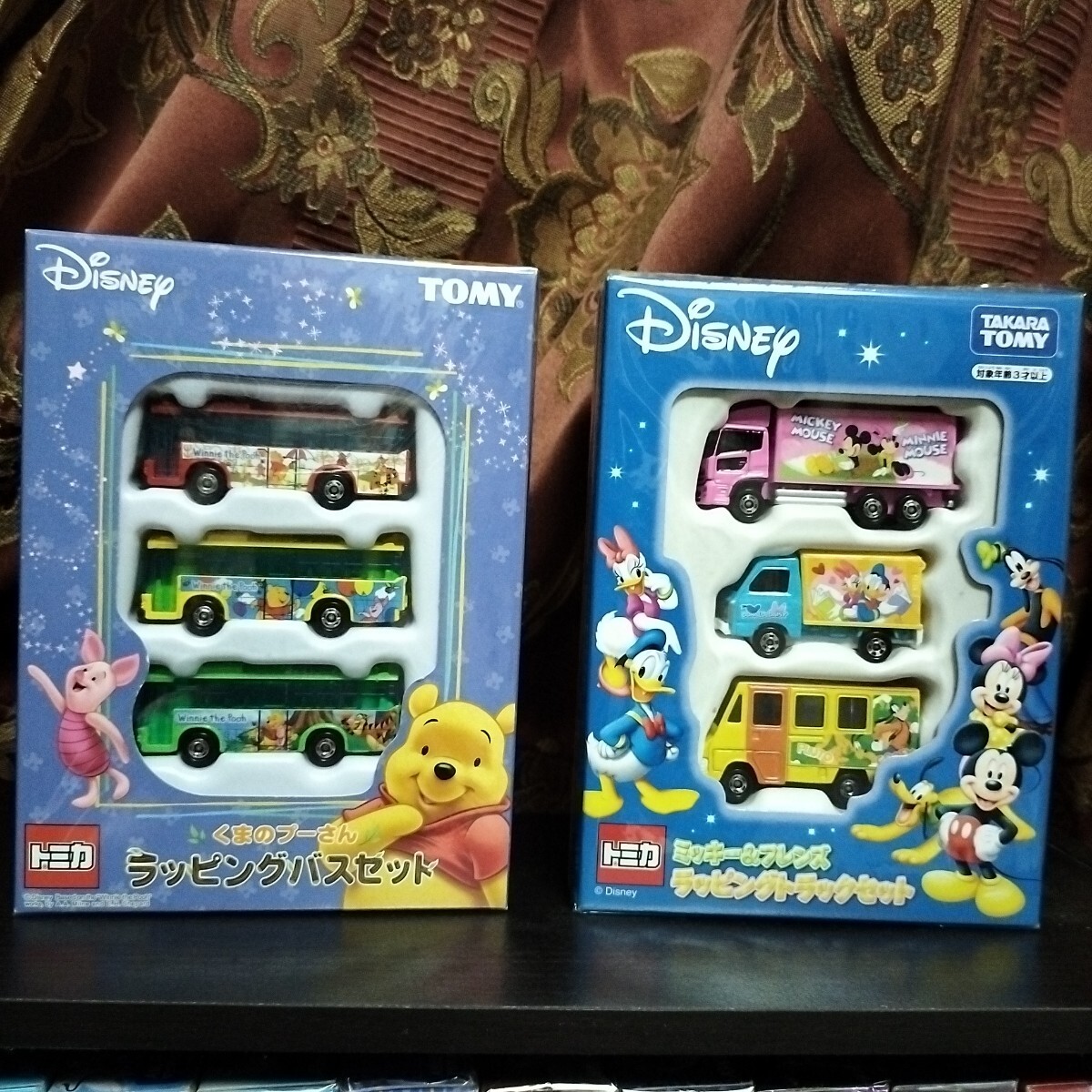 トミカ ラッピングセットミッキー＆フレンズ、くまのプーさん