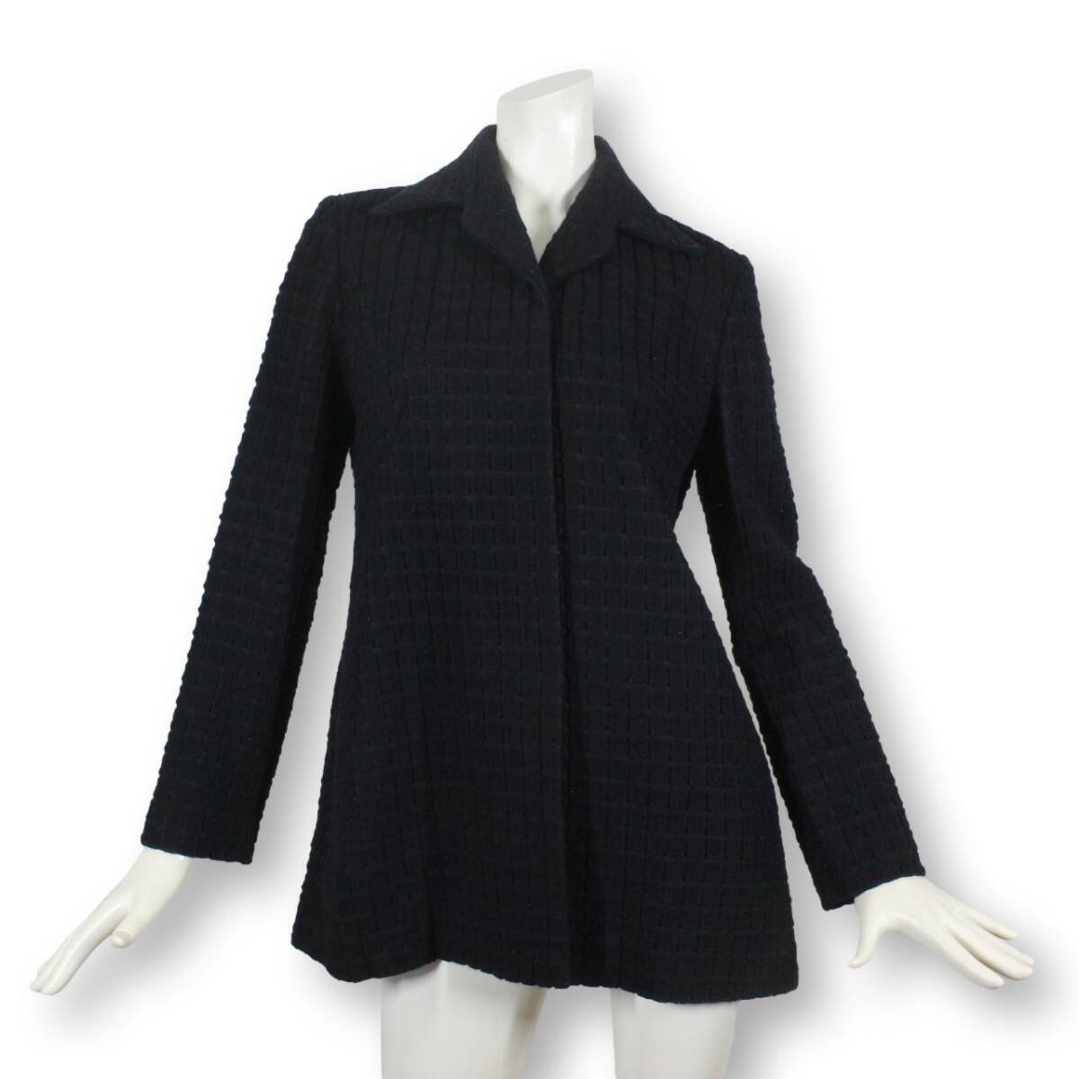 【美品】シビラ ミドル丈 コート M レディース ブラック 黒 tqe Sybilla 日本製 ★美品★送料無料★