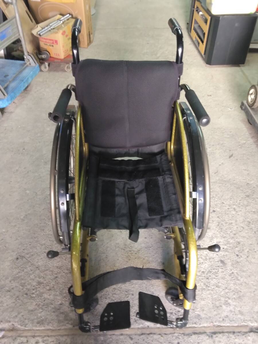 ☆大坂 引取限定 KAWAMURA 川村義肢 FORCE 車椅子 折り畳み式 車いす 自走式 競技用！直