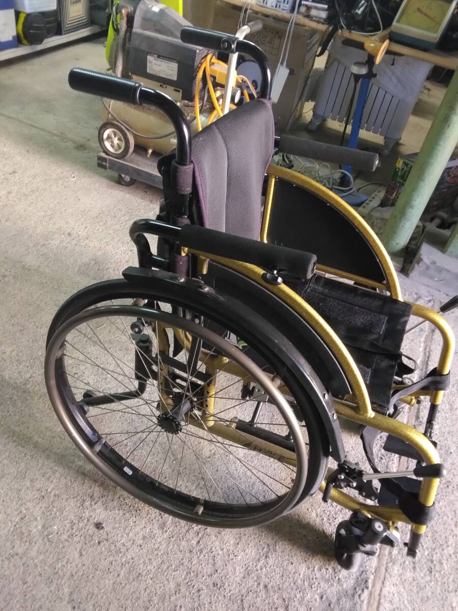 ☆大坂 引取限定 KAWAMURA 川村義肢 FORCE 車椅子 折り畳み式 車いす 自走式 競技用！直