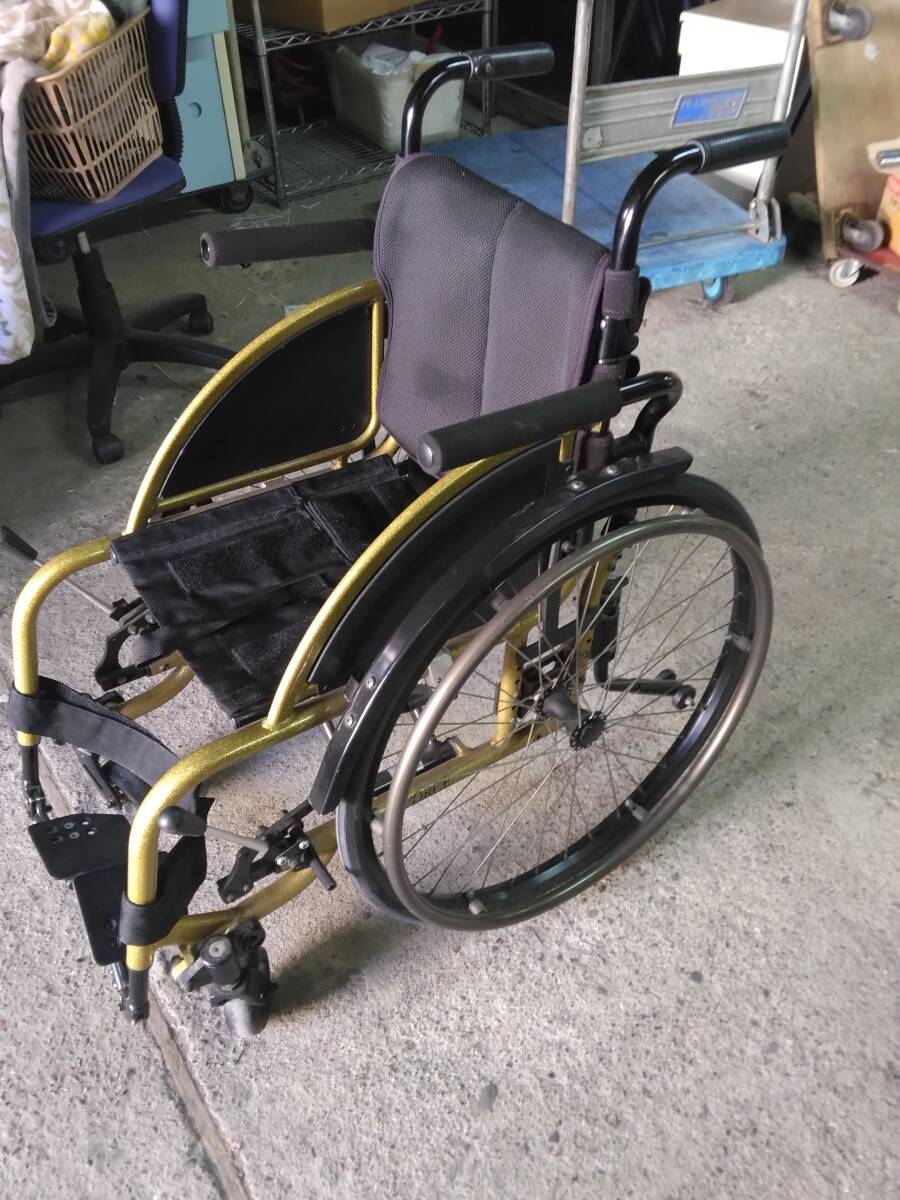 ☆大坂 引取限定 KAWAMURA 川村義肢 FORCE 車椅子 折り畳み式 車いす 自走式 競技用！直