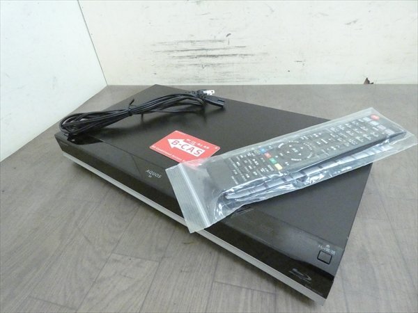 500GB☆15年☆シャープ/SHARP/AQUOS☆HDD/BDレコーダー☆BD-W580☆リモコン付☆2番組同時録画☆3D対応機 管SA5918