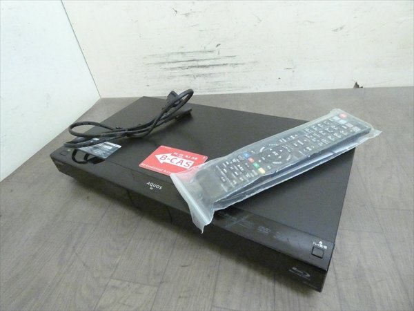 500GB☆12年☆シャープ/SHARP/AQUOS☆HDD/BDレコーダー☆BD-W520☆リモコン付☆2番組同時録画☆3D対応機 管SA5917