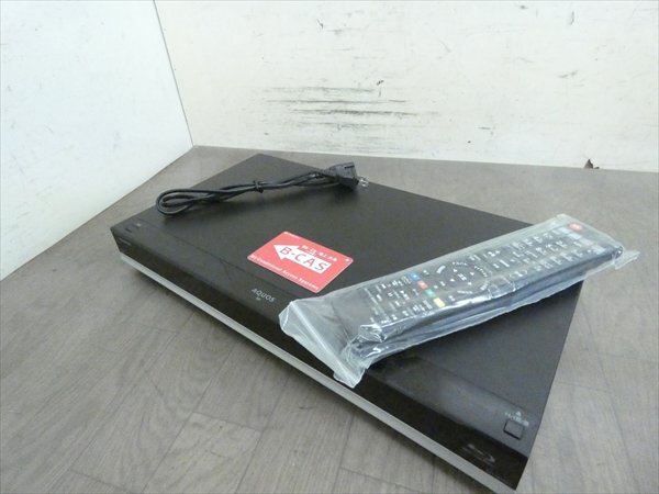 500GB☆15年☆シャープ/SHARP/AQUOS☆HDD/BDレコーダー☆BD-W570☆リモコン付☆2番組同時録画☆3D対応機 管SA5924