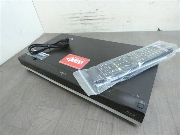 500GB☆15年☆シャープ/SHARP/AQUOS☆HDD/BDレコーダー☆BD-W570☆リモコン付☆2番組同時録画☆3D対応機 管SA5928