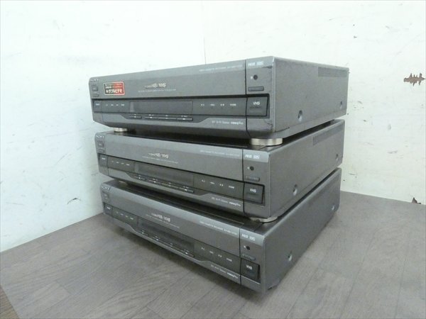 ジャンク SONY/ソニー☆VHS Hi8ビデオデッキ/8台セット☆WV-BW1 管N25262 #