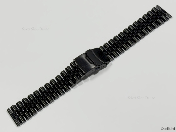 ラグ幅 20ｍｍ ジュビリー ブレスレット メタルブレス 腕時計 ベルト ブラック 時計用 バンド オメガ タグホイヤー 対応