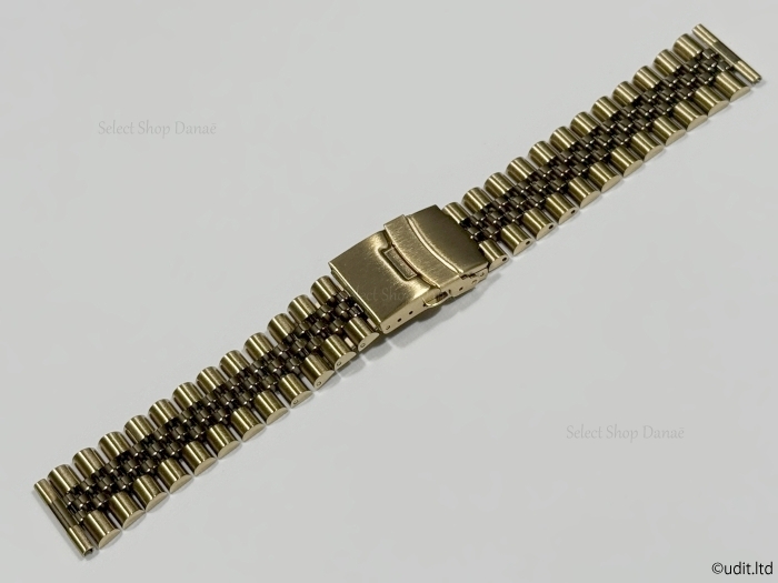 ラグ幅 20ｍｍ ジュビリー ブレスレット メタルブレス 腕時計 ベルト ゴールド 時計用 バンド オメガ タグホイヤー 対応