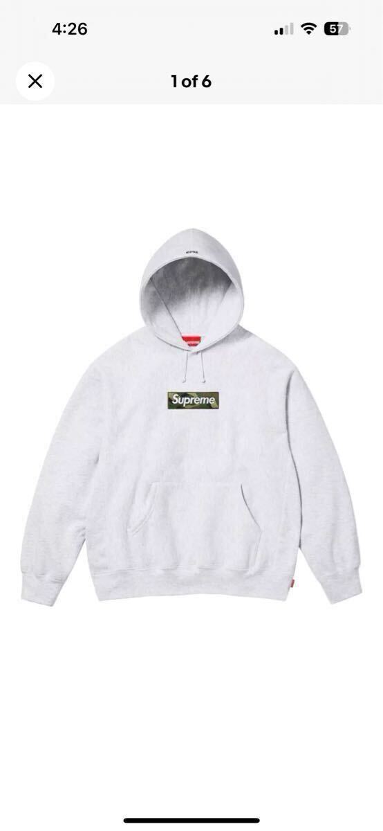 Supreme*23AW/Box Logo Hoodie// Parker /S/ хлопок /GRY/ одноцветный за границей стандартный новый товар не использовался Box Logo Hooded Sweatshirt 1