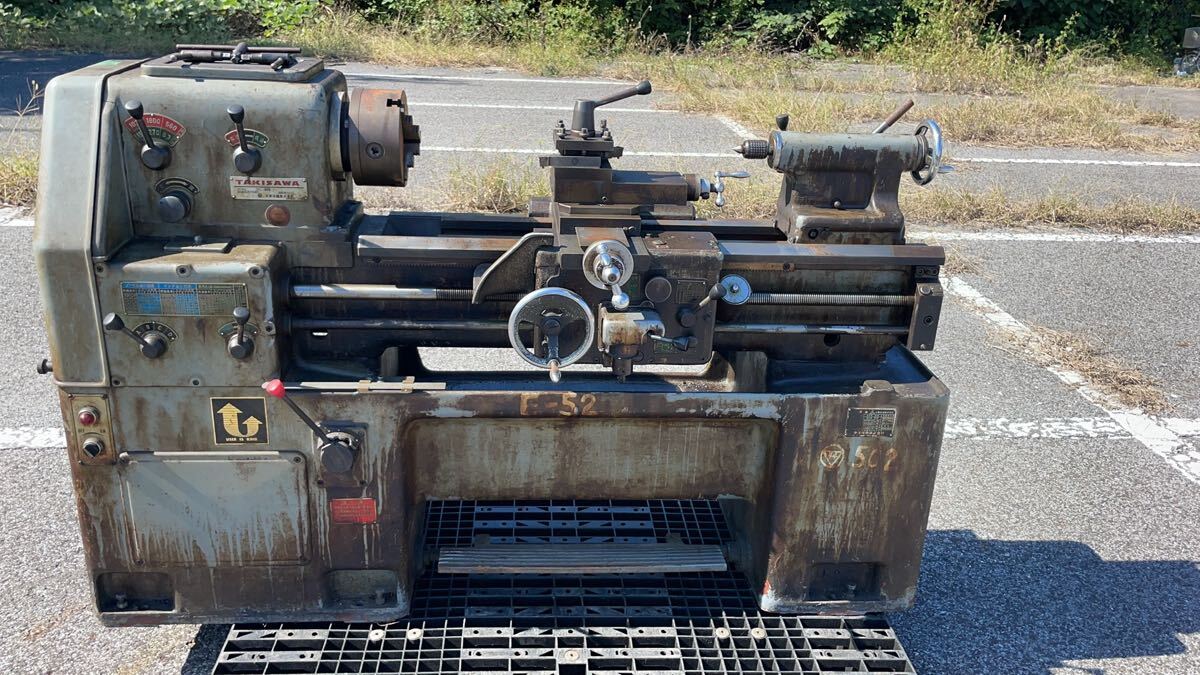 ☆群馬県発 滝澤鉄工 TAKISAWA 汎用旋盤 TSLー800 三相200V 機械 ☆群馬県発 滝澤鉄工 TAKISAWA 汎用旋盤 TSLー800 三相200V 機械