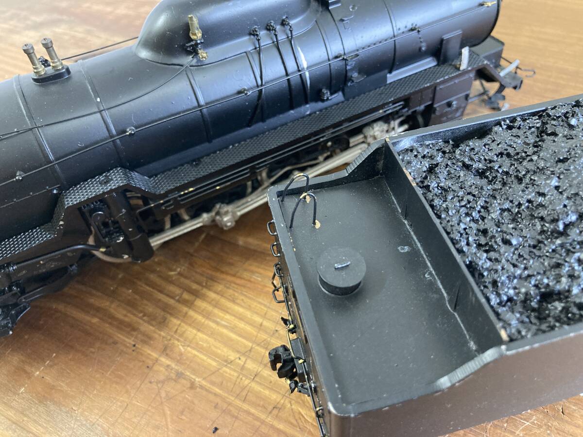 希少】D51型蒸気機関車 1/60 模型 D511161 レール ケース付き 希少】D51型蒸気機関車 1/60 模型 D511161 レール ケース付き