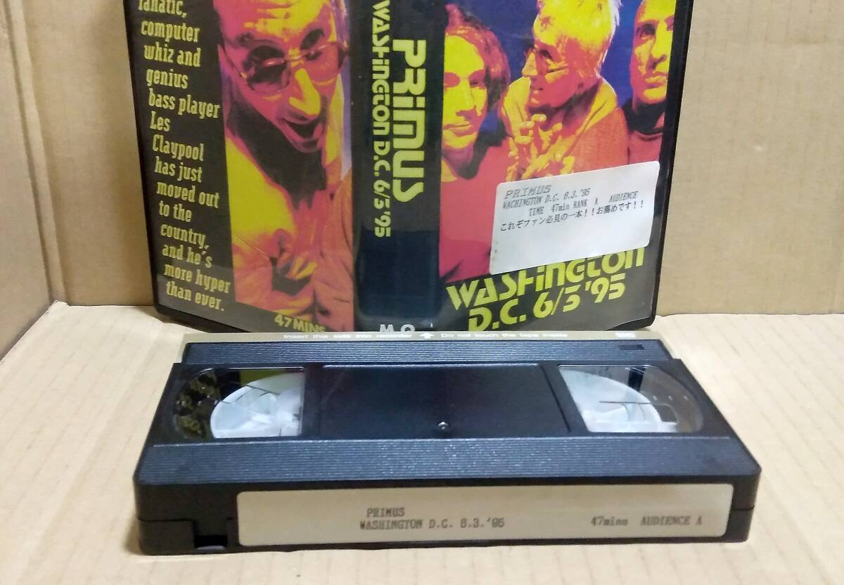 ［VHS 再生確認(rèn)済］PRIMUS プライマス／WACHINGTON D.C. 6.3.'95 ビデオテープ