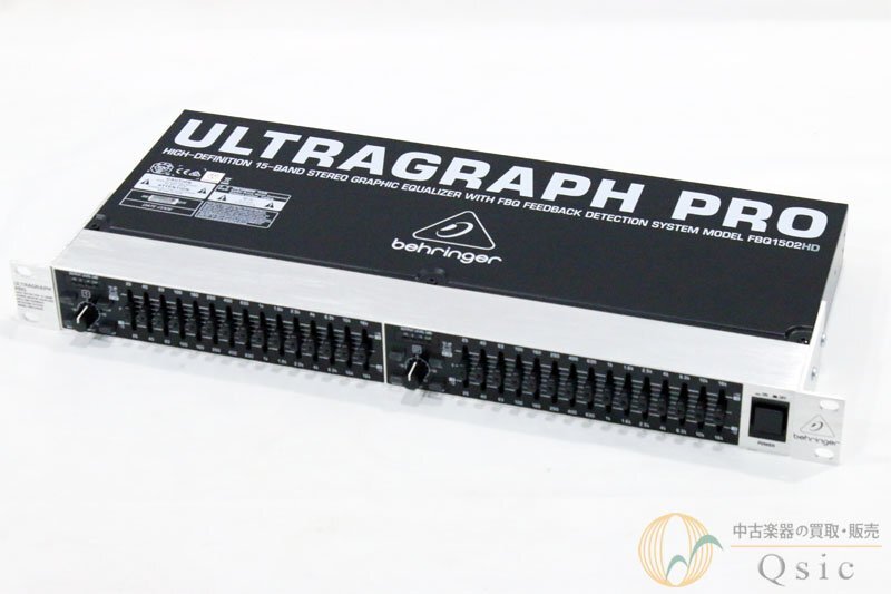[美品] BEHRINGER FBQ1502HD ULTRAGRAPH PRO 15バンドステレオグラフィックイコライザー [UK148]