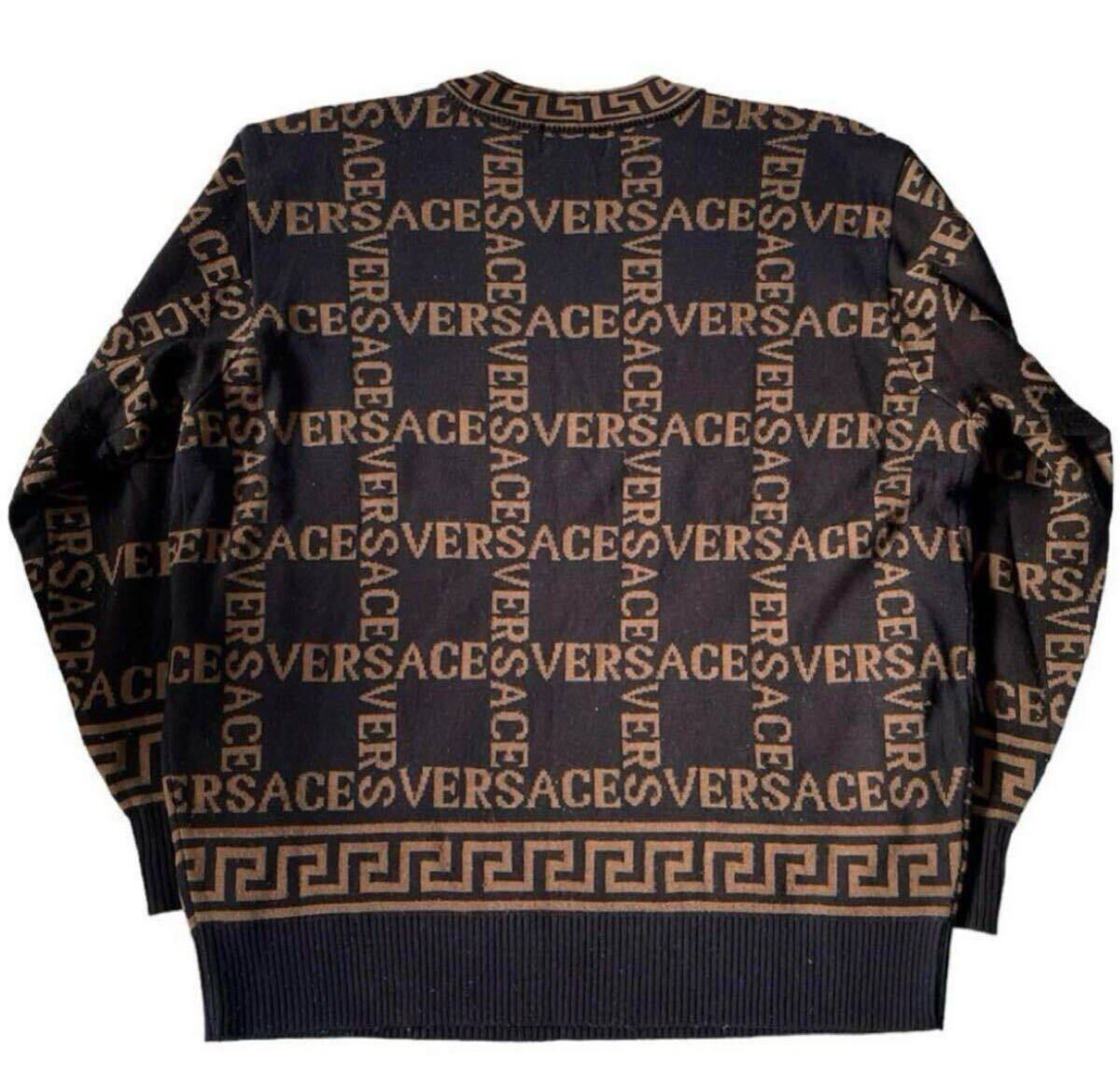 VERSACE/ヴェルサーチ/ヴェルサーチェ/ロゴグリッドセーター