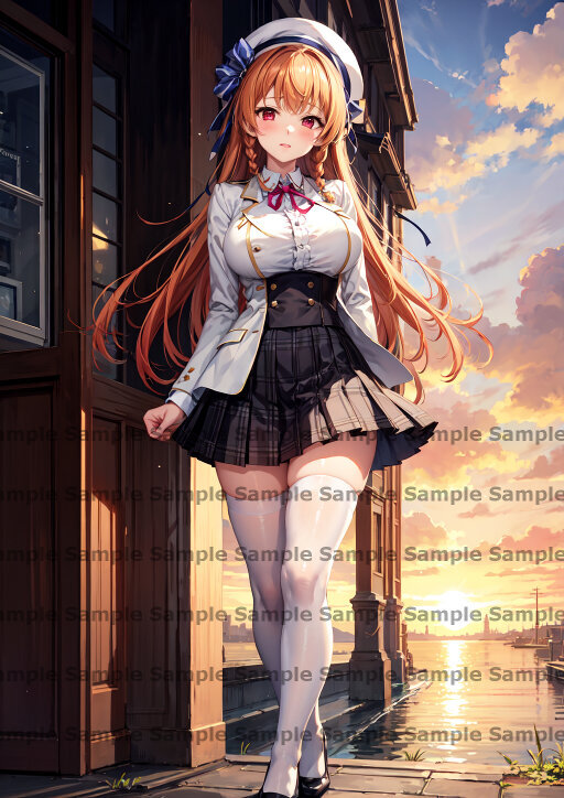 51024■オマケあり■ALIA's CARNIVAL! 朝宮椎名 ポスター アート A4 同人イラスト 美女