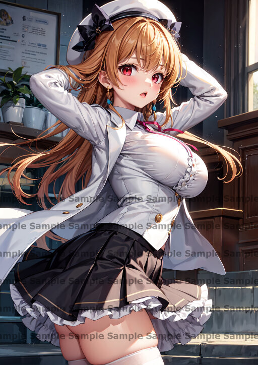 51055■オマケあり■ALIA's CARNIVAL! 朝宮椎名 ポスター アート A4 同人イラスト 美女