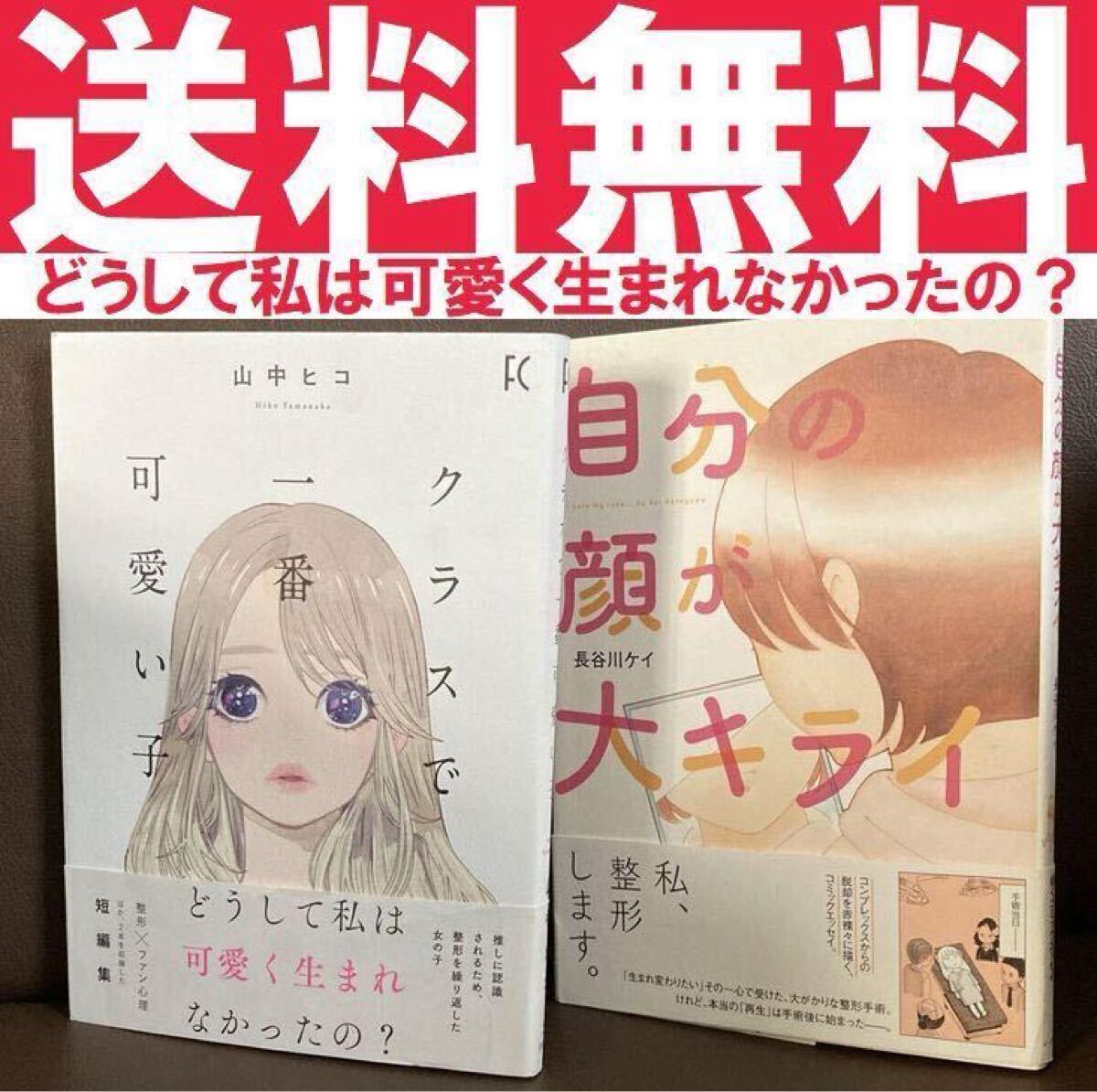 送料無料　2冊 クラスで一番可愛い子 山中ヒコ 自分の顔が大キライ 私整形します （フィールコミックス） 山中　ヒコ　著