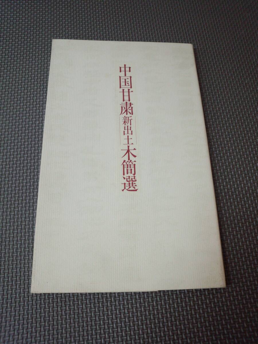 と3-f10中国甘粛新出土木簡選　毎日新聞社　毎日書道会　西林昭一
