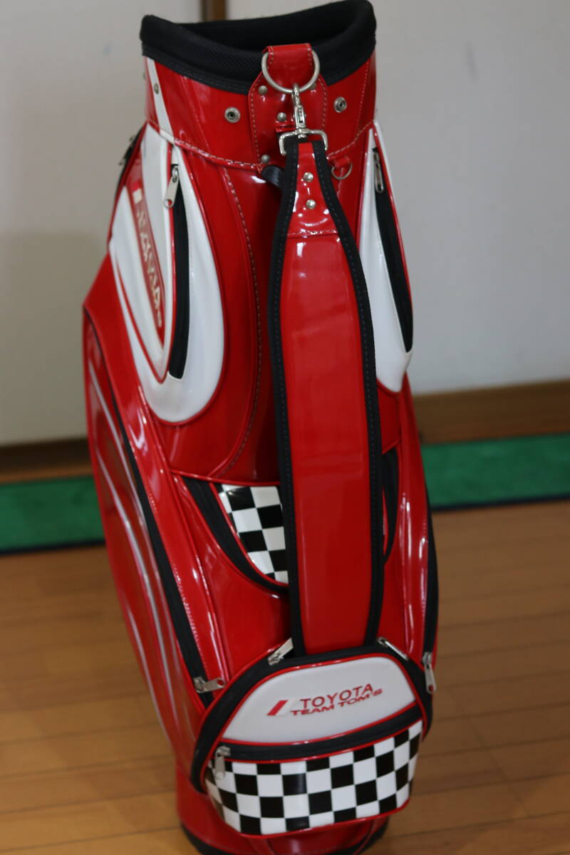 TOYOTA トヨタ TEAM TOM'S チーム トムズ エナメル キャディ TOYOTA トヨタ TEAM TOM'S チーム トムズ エナメル キャディ