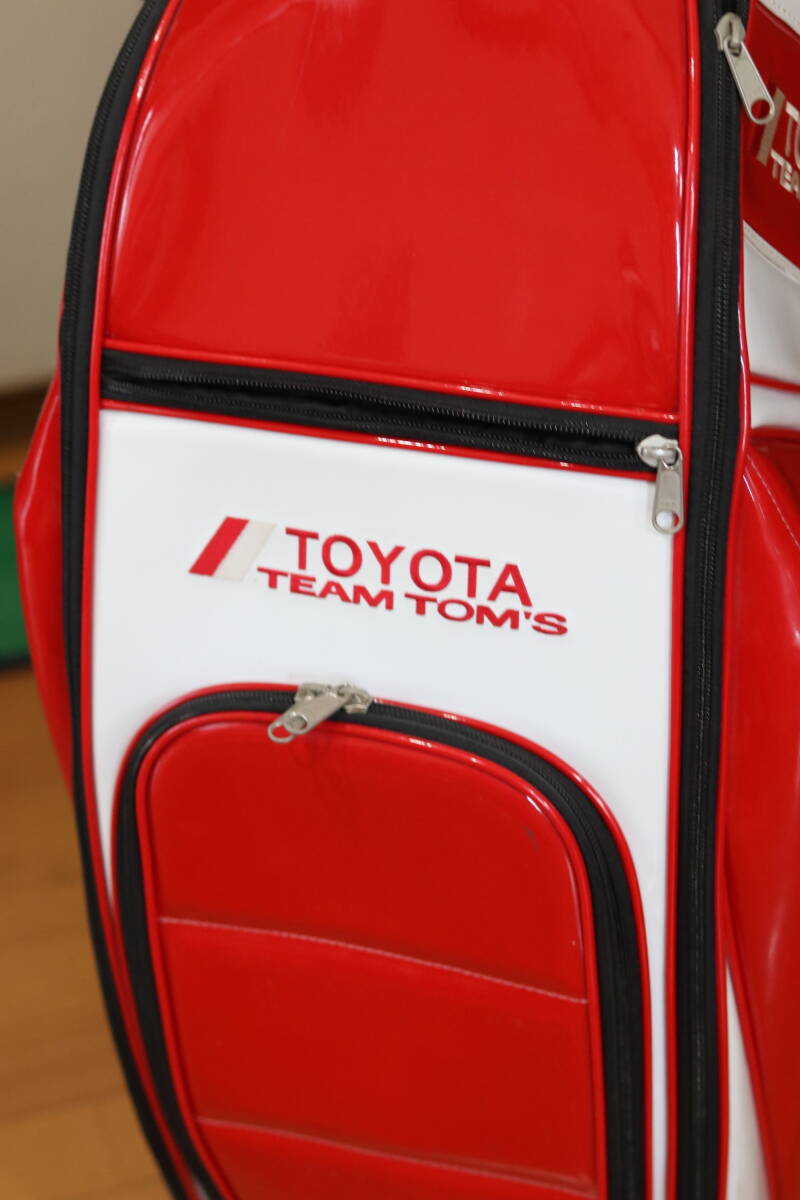 TOYOTA トヨタ TEAM TOM'S チーム トムズ エナメル キャディ TOYOTA トヨタ TEAM TOM'S チーム トムズ エナメル キャディ