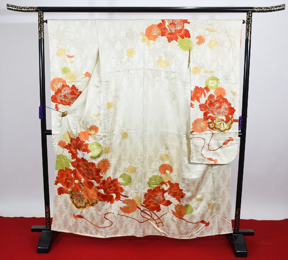 振袖 成人式 結婚式 身丈１５３cm 裄丈６６cm ★着物 f-935 桜庭呉服店