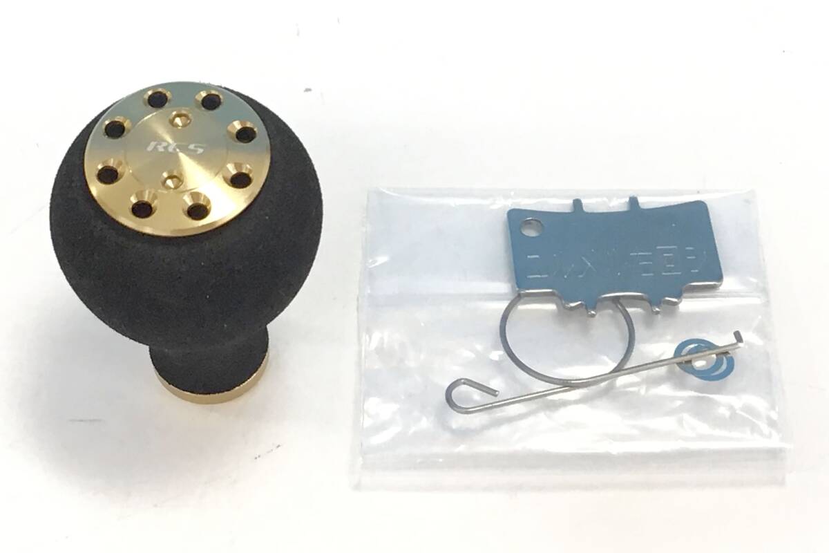 ダイワ RCS パワーライトノブ M ゴールド ハンドルノブ ノブ脱着専用工具付 フィッシング 釣り 釣具 Daiwa