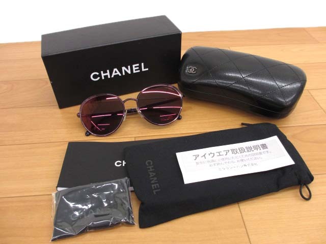 美品 CHANEL シャネル 4206 ココマーク CC サングラス