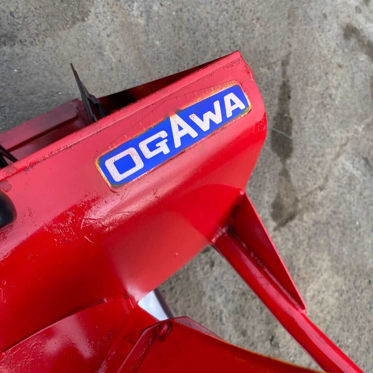 K610161】 オガワ OGAWA ラッセル 除雪機 手押し【始動・回転 K610161】 オガワ OGAWA ラッセル 除雪機 手押し【始動・回転