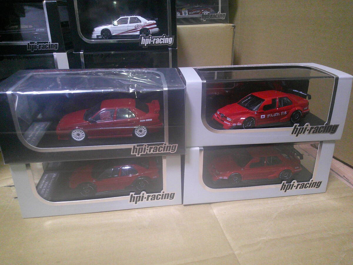 HPI 1/43 宮沢 ロム KIDBOX ベルテンポ ミニカーファン 特注 限定 アルファロメオ 155 TS SILVERSTONE 155V6 TI ITC DTM JTCC BTCC 全30種 _画像4