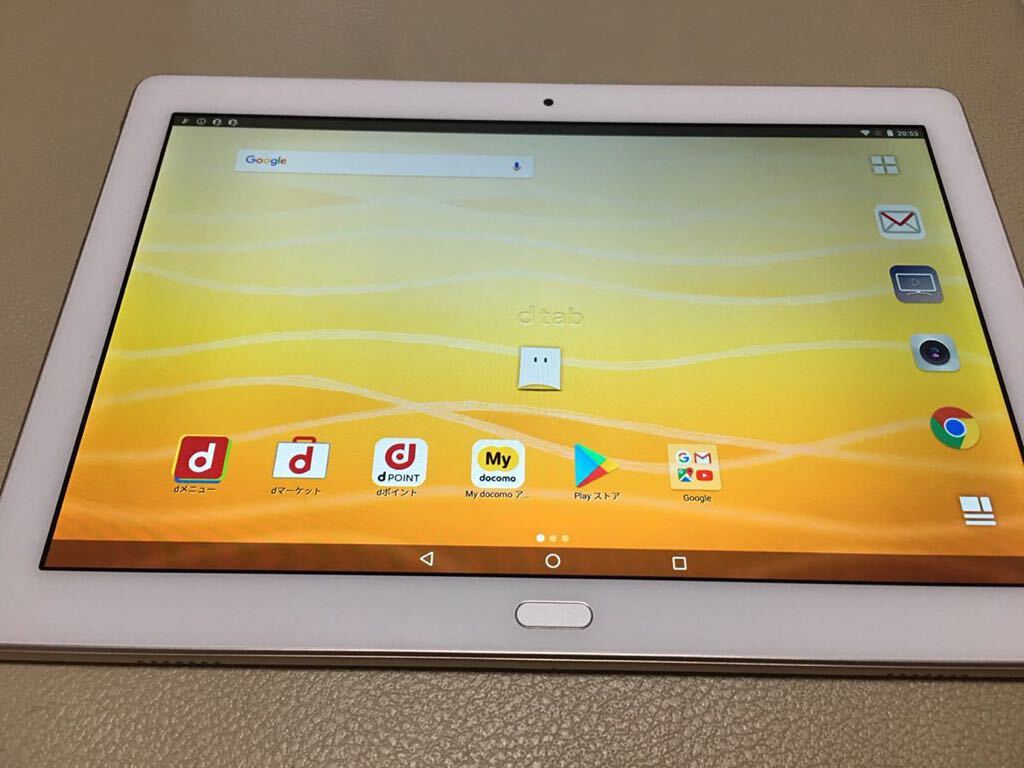docomo dtab d-01K 32GB 10.1 дюймовый прекрасный товар текущее состояние товар 