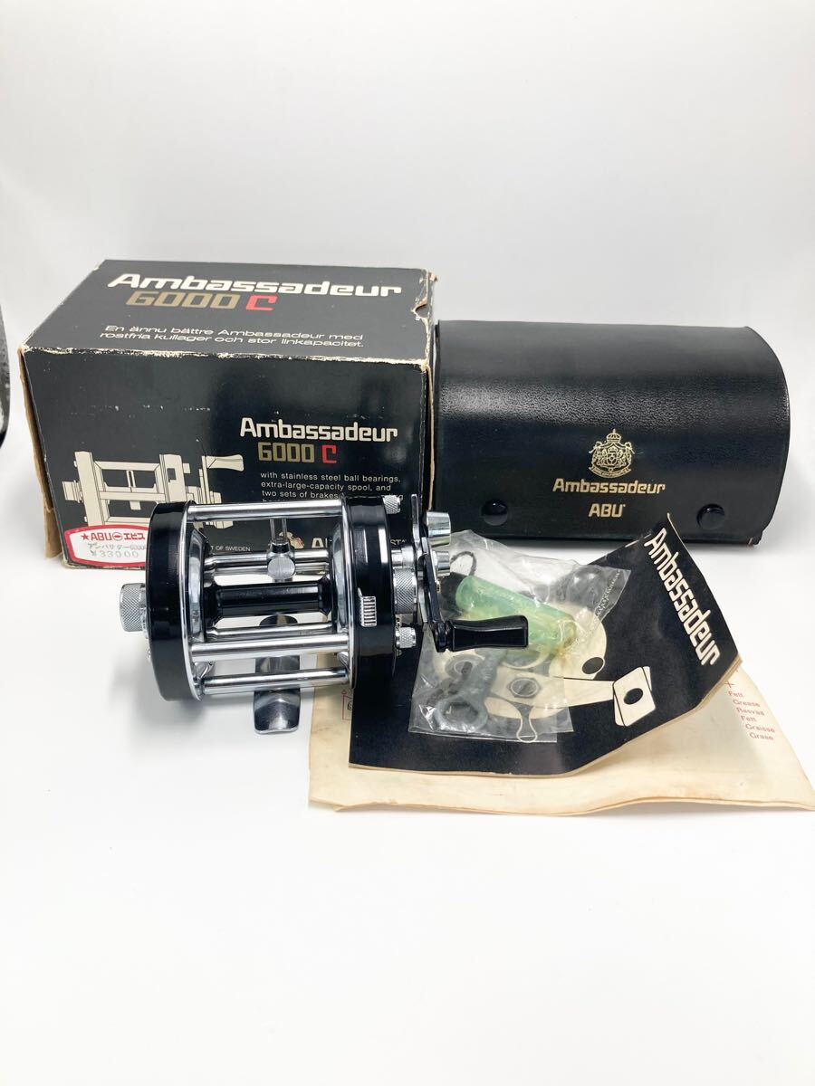 17500円 【美品】アブ ABU アンバサダー 6000C ブラック 17500円 【美品】アブ ABU アンバサダー 6000C ブラック