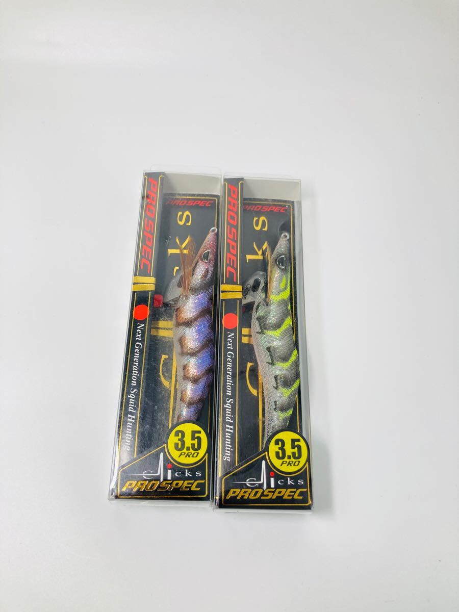 【未使用品】カンジインターナショナル クリックス プロスペック 3.5号 2点セット Clicks PROSPEC エギング 餌木 Kanji CRONO_画像1