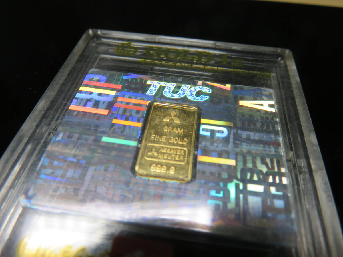 純金1g　インゴット　三菱マテリアル　24k　ゴールド　純金