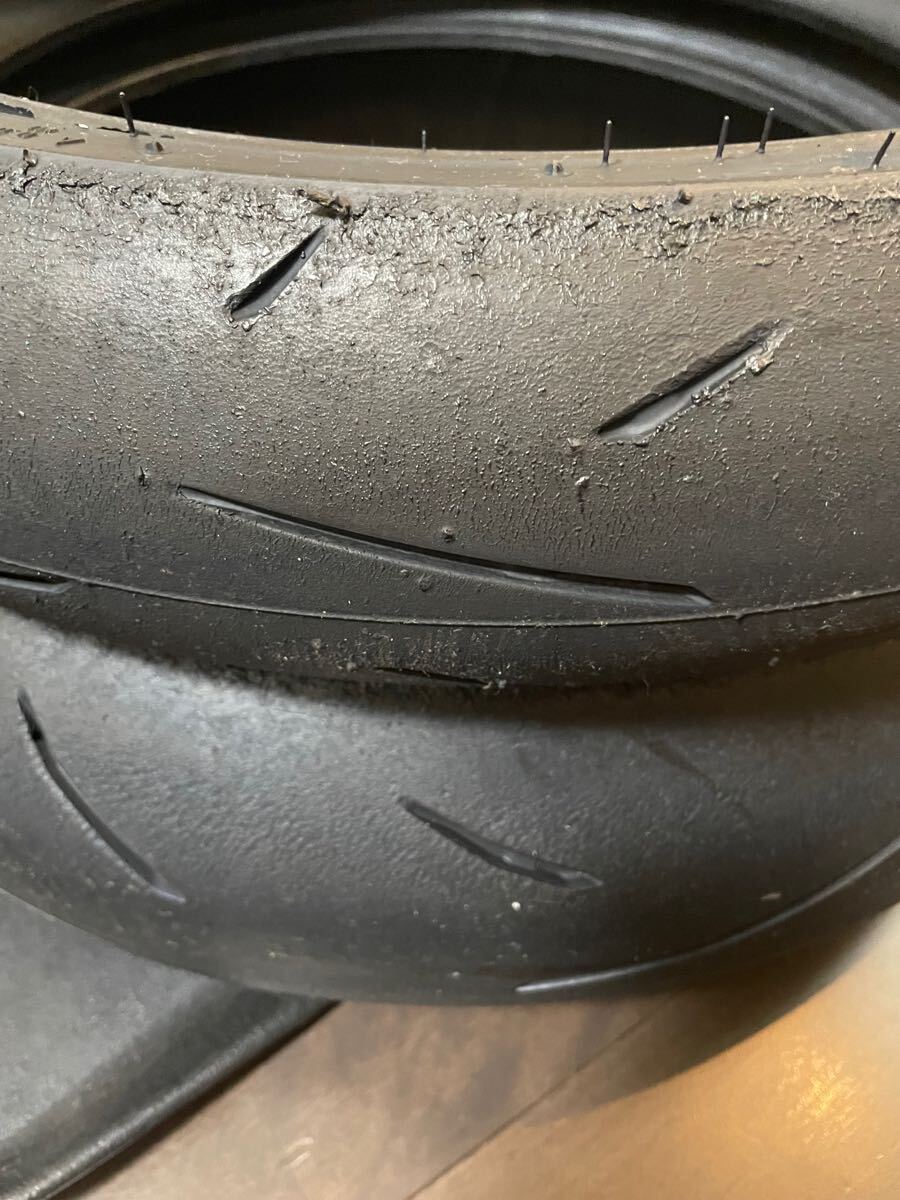 ダンロップ　α13SP 150/60R17 M/C　66H 110/70R17 M/C 54H フロントリアセット　中古　DUNLOP 