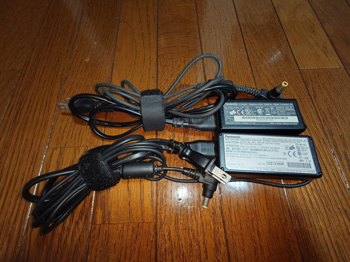 ジャンク品【2個(gè)】レッツノート用_純正ACアダプター2種類_CF-AA6282A、CF-AA1625A