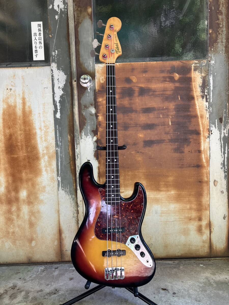 【現状品】おそらく80年代　Tokai　TJB　JAZZ SOUND　ジャズベース　スパイラルサドル　逆巻きペグ　MADE IN JAPAN　トーカイ　東海