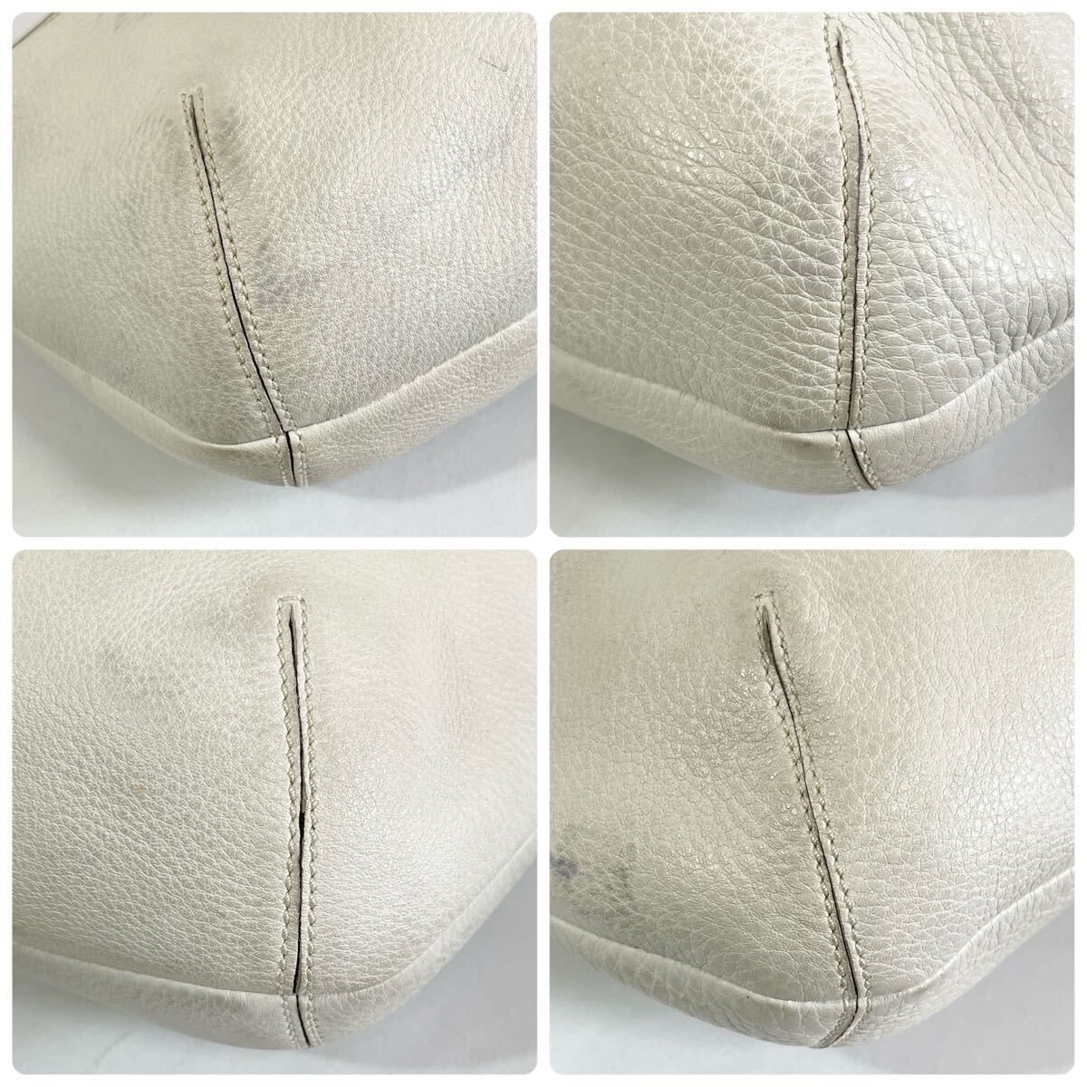 正規品 COACH コーチ ハンドバッグ 白 ホワイト 革 レザー 保存 正規品 COACH コーチ ハンドバッグ 白 ホワイト 革 レザー 保存